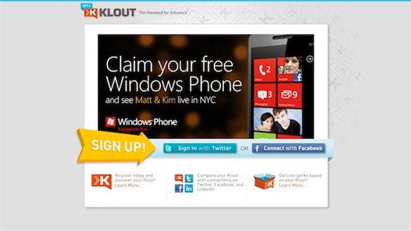 Klout and Microsoft