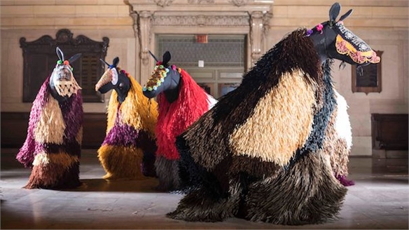 Nick Cave’s Horses at Grand Central Terminal