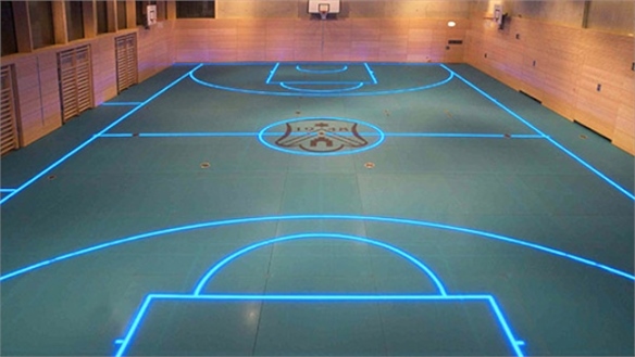 LED-Boosted Gym Floor by ASB Systembau