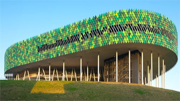 Bilbao Arena’s Leaf-Like Exterior