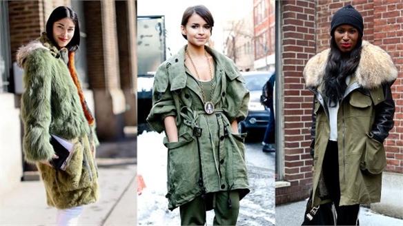 NYFW A/W 13-14 Street Style: Luxe Parkas