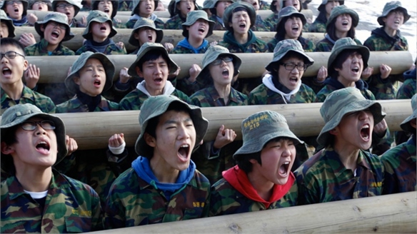 South Korean Military Boot Camp