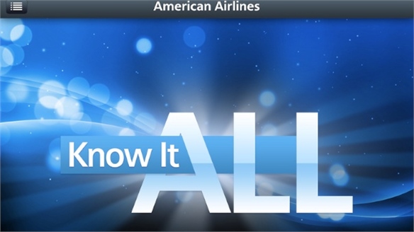 American Airlines In-Flight Gaming App