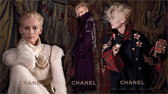 Tilda Swinton for Chanel Pre-Fall