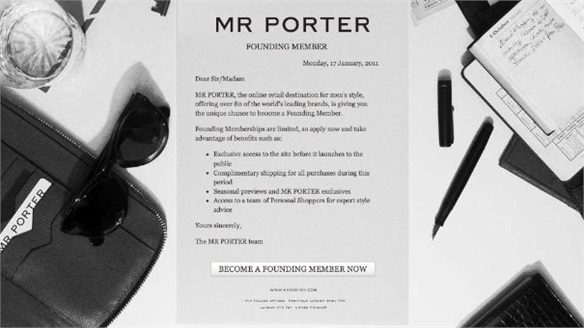 A Peek at Mr Porter