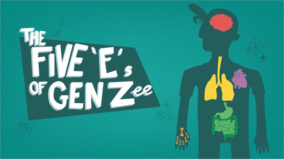 Pop Culture Infographic – The Five 'E's of Gen Zee