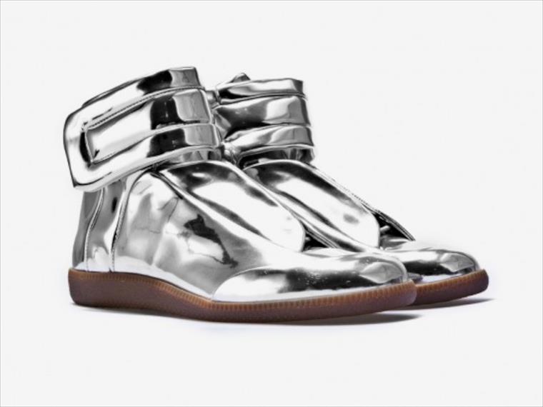 silver margiela sneakers