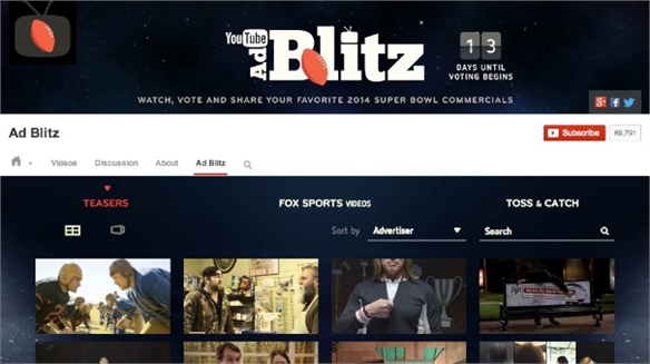 Super Bowl’s 2014 Online Ad Blitz