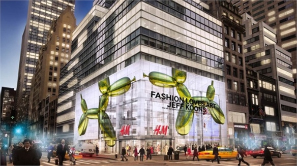 H&M x Jeff Koons NY Flagship Collaboration
