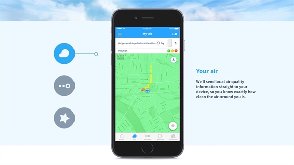 CleanSpace: Air-Monitoring App
