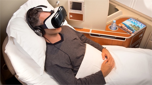 Qantas Trials In-Flight Virtual Reality