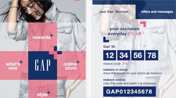 Gap’s Contextual Commerce Loyalty App
