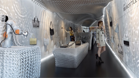 Green Retail Design: Robots 3D-Print Eco Store Interior