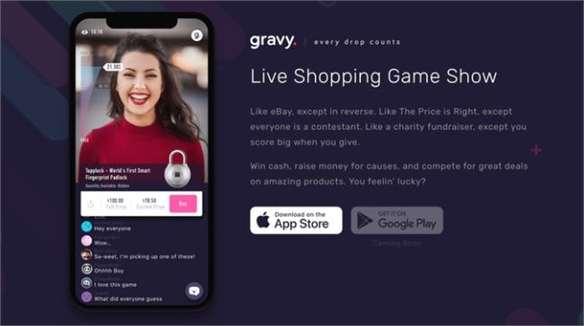 Live Shopping Show Gravy Hypes Gen Y with Gamified Discounts
