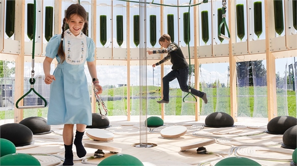 Meet the First Playground to Purify Air with Algae