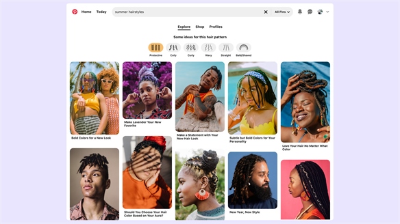 Pinterest Launches Inclusive Hair Inspiration Tool  